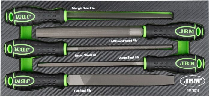 ΛΙΜΕΣ (5ΤΕΜ.) ΜΕ ΘΗΚΗ ΓΙΑ ΕΡΓΑΛΕΙΟΦΟΡΟ JBM