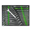COMBINATION AND DOUBLE RING SPANNERS IN EVA TRAY