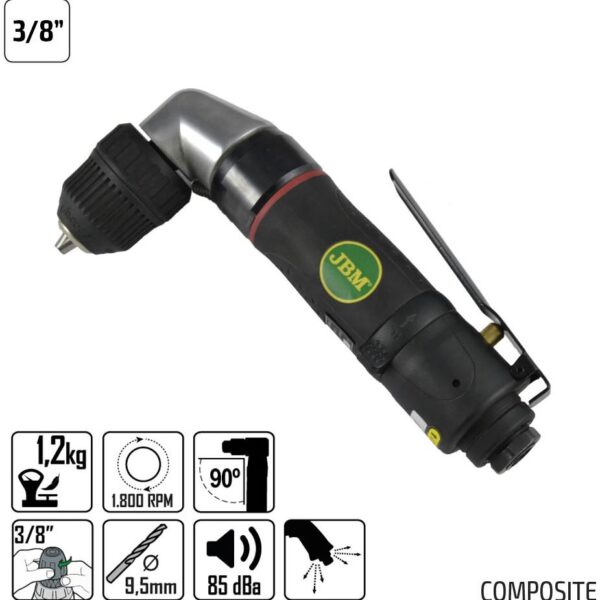 ΔΡΑΠΑΝΟ ΑΕΡΑ 3/8" ΓΩΝΙΑΚΟ JBM