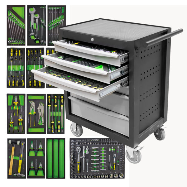 ΕΡΓΑΛΕΙΟΦΟΡΟΣ 6 ΣΥΡΤΑΡΙΩΝ ΜΕ ΣΕΤ ΕΡΓΑΛΕΙΩΝ – ΓΚΡΙ