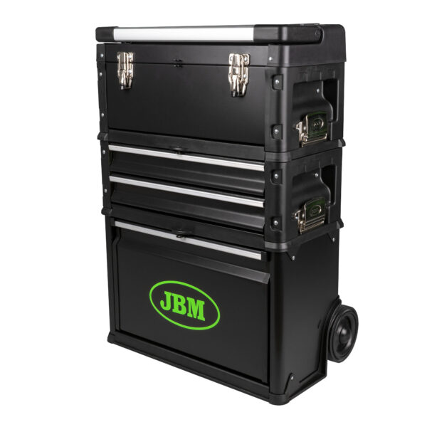 ΤΡΟΧΗΛΑΤΟΣ ΜΕΤΑΛΛΙΚΟΣ ΕΡΓΑΛΕΙΟΦΟΡΟΣ 3 ΤΜΗΜΑΤΩΝ ΑΔΕΙΟΣ JBM